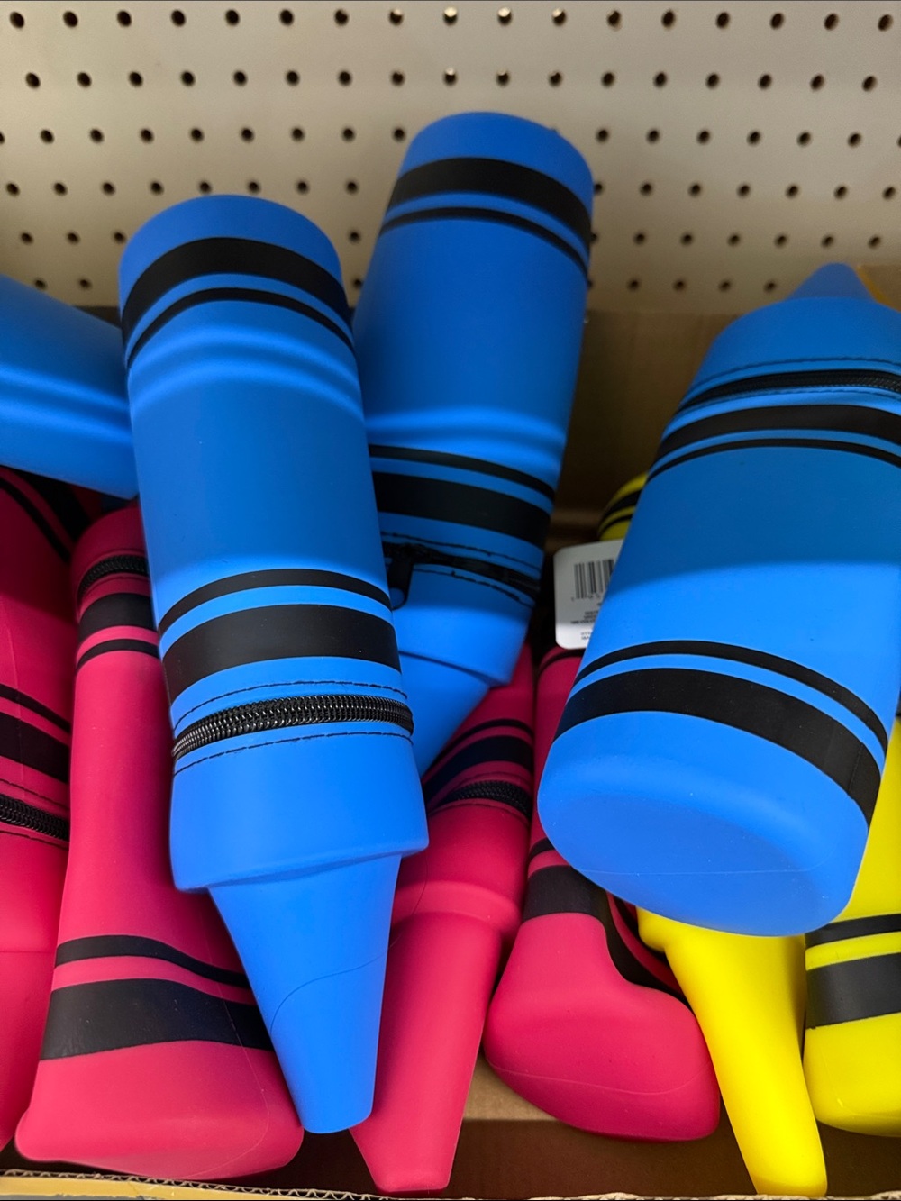 Kids Blue Crayon Shaped Pencil Case - Unbranded